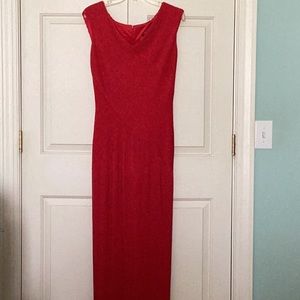 Red formal dress